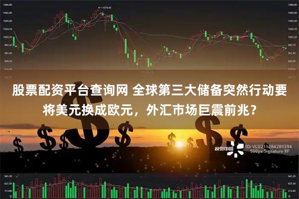 股票配资平台查询网 全球第三大储备突然行动要将美元换成欧元，外汇市场巨震前兆？